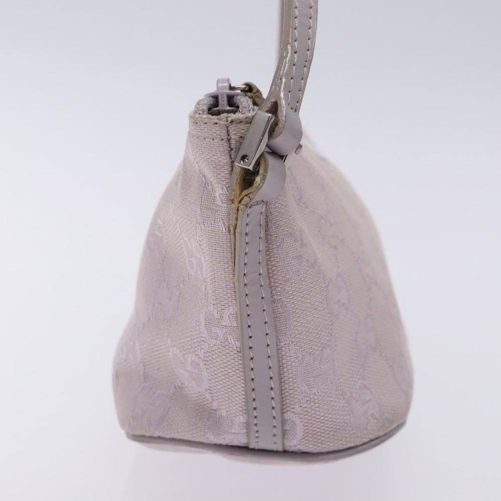 GUCCI GG Canvas Accessory Pouch Purple Silver 7198 Auth mr1477 - Picture 5 of 16
